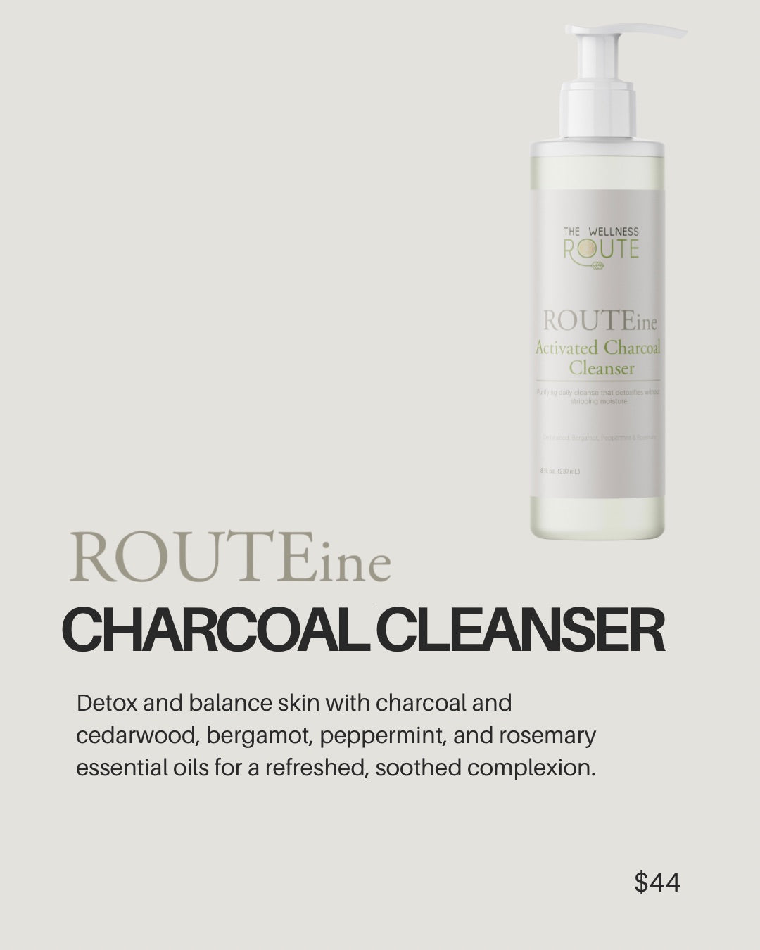 ROUTEine Activated Charcoal Cleanser