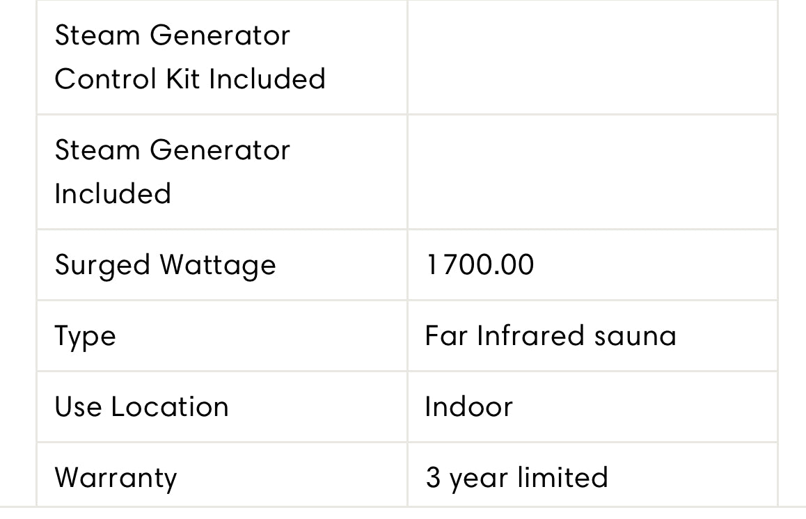 Westinghouse – Low EMF – 2–3 Person Infrared Sauna