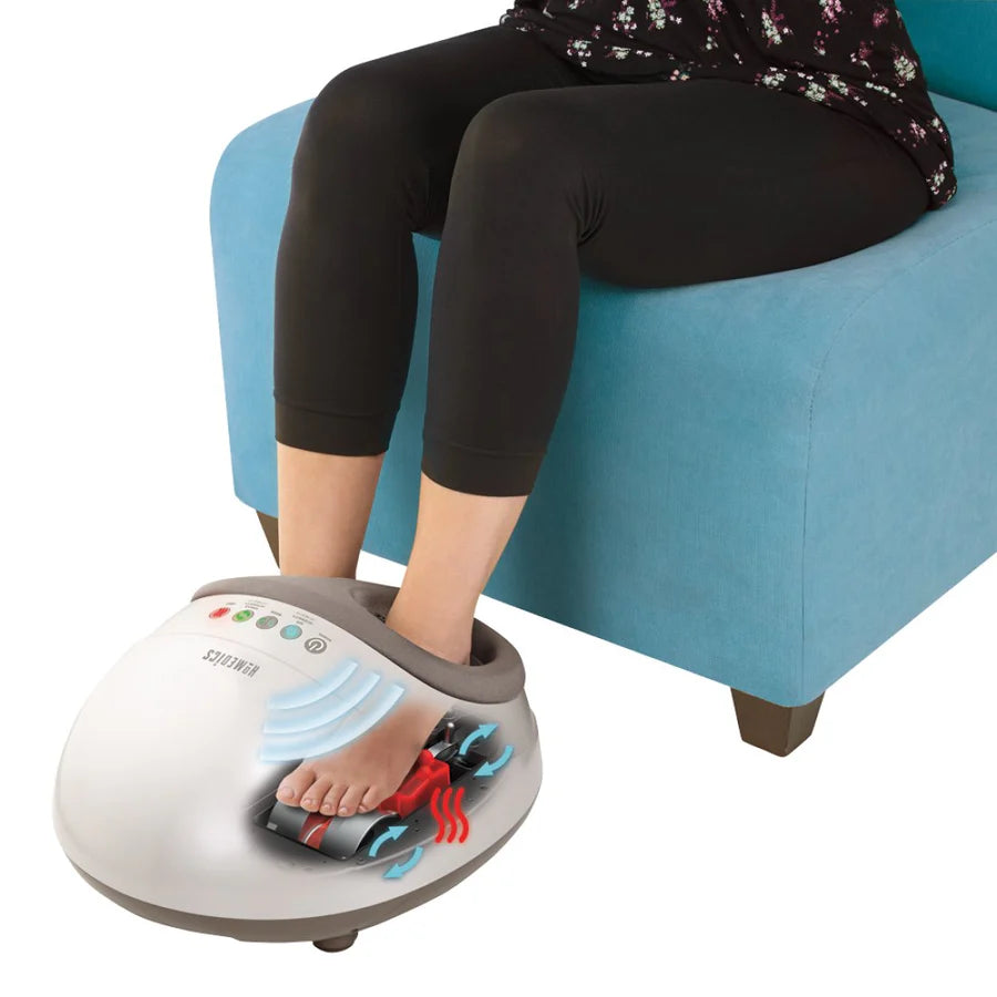 Shiatsu & Air Compression Heal to Toe Foot Massager with heat - HOMEDICS