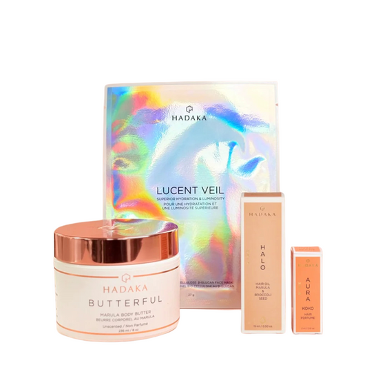 Hadaka - Face, Body + Hair Glow Up Travel Kit
