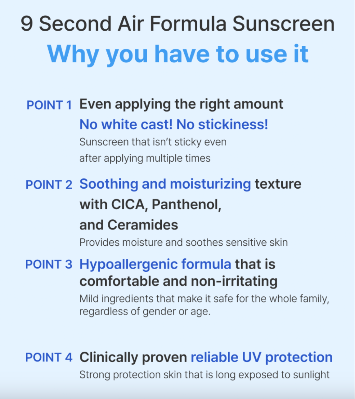LYLYL 9 Second Air Formula SPA50+