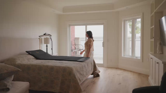 Lava Rock Meditation Mat with Infrared Heat + FREE Red Light Therapy Panel