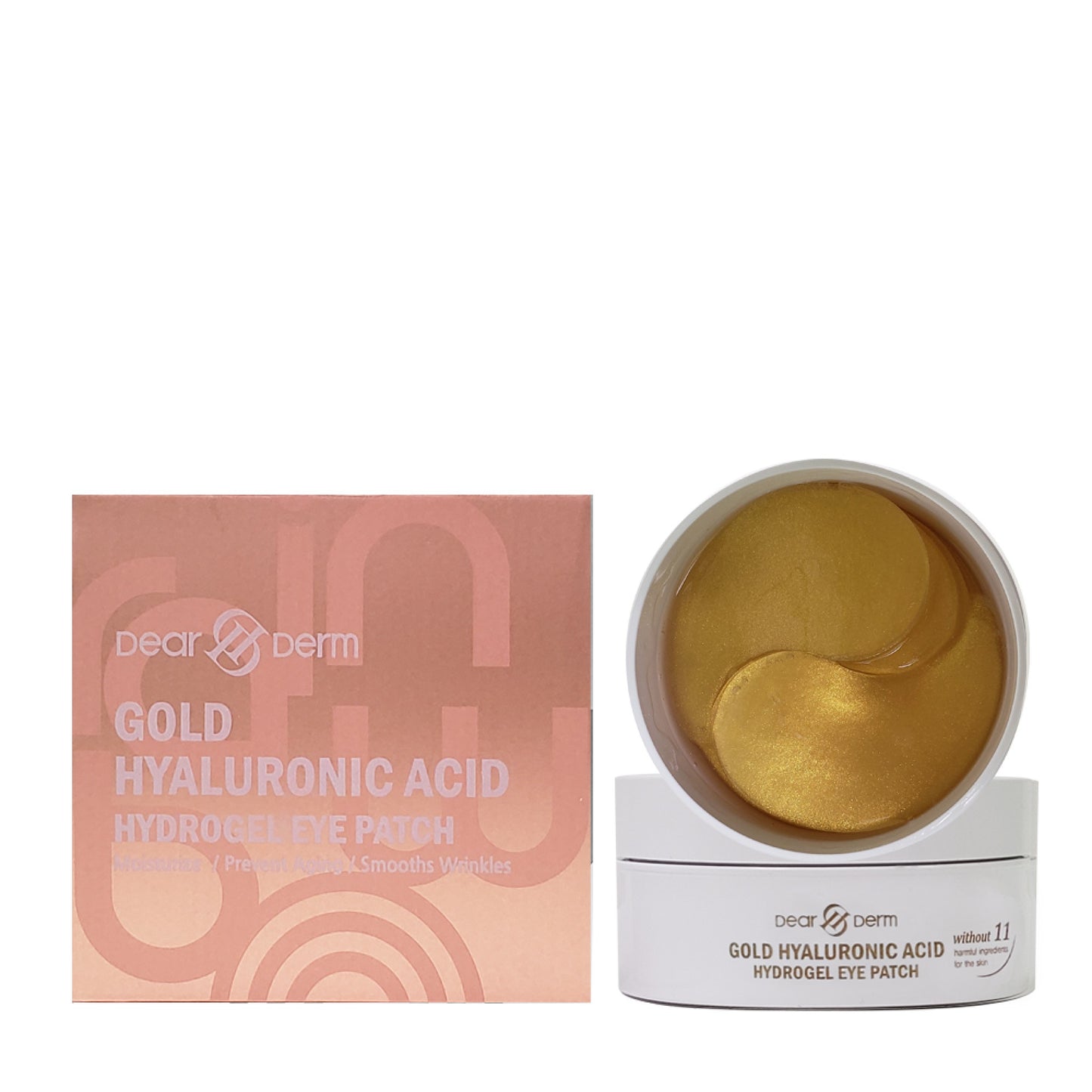 Dear Derm - 60 Gold Hyaluronic Acid Hydrogel Eye Patches