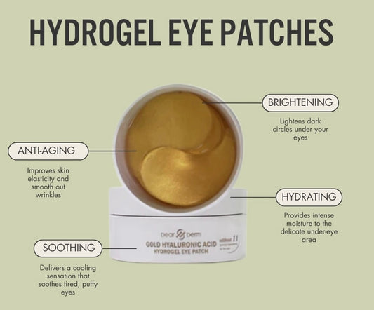 Dear Derm - 60 Gold Hyaluronic Acid Hydrogel Eye Patches