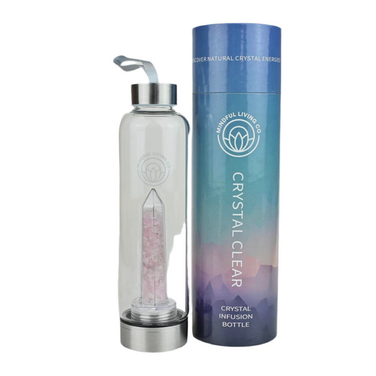Crystal Clear - Crystal Infusion Bottle - Rose Quartz