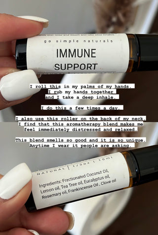 Go Simple Naturals - Aromatherapy Oil Rollers (Immune + Relief + Calm) 10ml