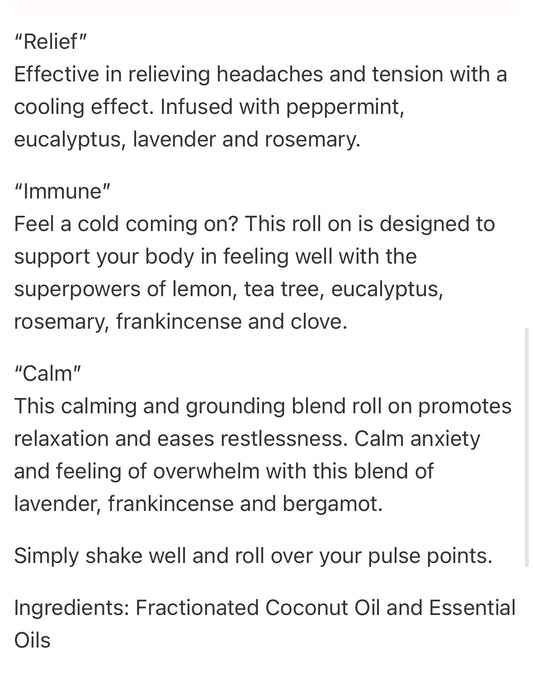 Go Simple Naturals - Aromatherapy Oil (Immune + Relief + Calm) 10ml