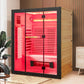 Costway – Signature Infrared Sauna – 3–4 Person Red Light & Salt Bar