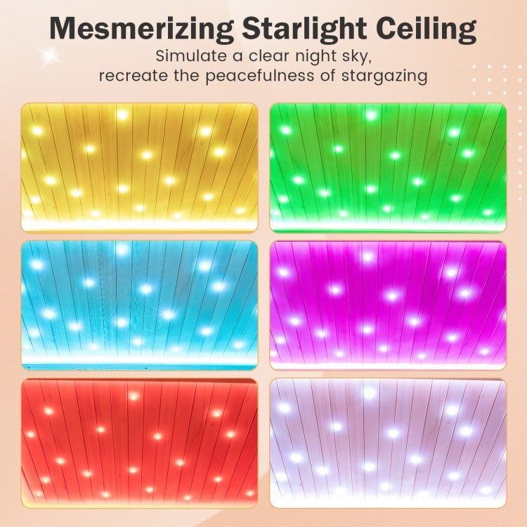 Costway – Signature Infrared Sauna – 3–4 Person Red Light & Salt Bar