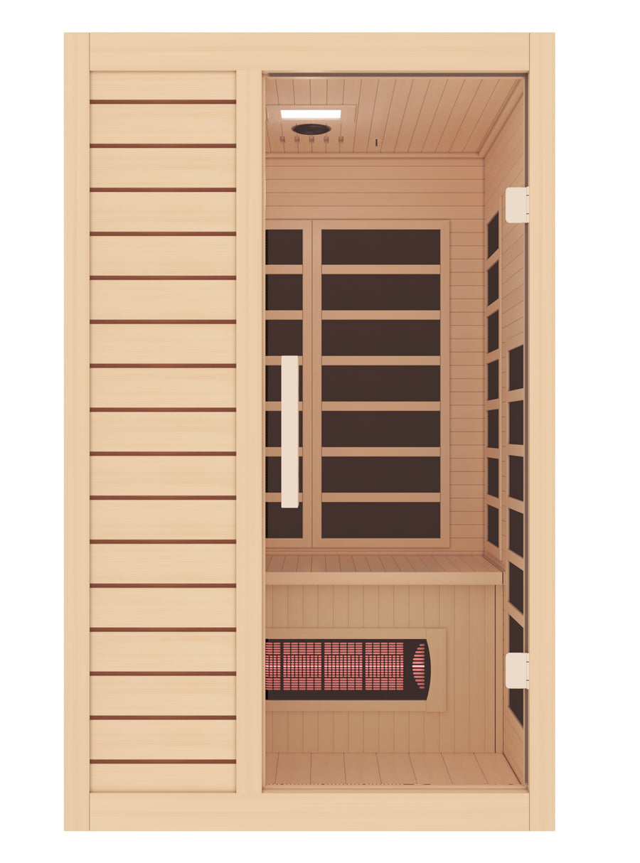 Icomfort-Premium Full Spectrum Sauna With Chromotherapy-Far Mid And Near Infrared-Fully Loaded-- IC-2850