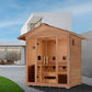 Preorder - *GDI "Gargellen" 5 Person Hybrid Outdoor Sauna (PureTech™ Full Spectrum IR or Traditional Stove) - Canadian Hemlock- GDI-8125-01