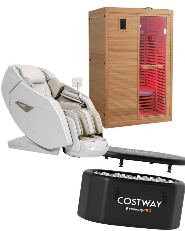 The Sovereign Reset - Massage Chair, Infrared Sauna, Red Light Panel, Cold Tub with Chiller