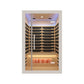 Icomfort 2 person Low EMF Infrared Sauna with Himalayan Salt Bar IC43-1860-White