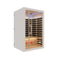 Icomfort 2 person Low EMF Infrared Sauna with Himalayan Salt Bar IC43-1860-White