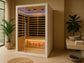 Icomfort 2 person Low EMF Infrared Sauna with Himalayan Salt Bar IC43-1860-White
