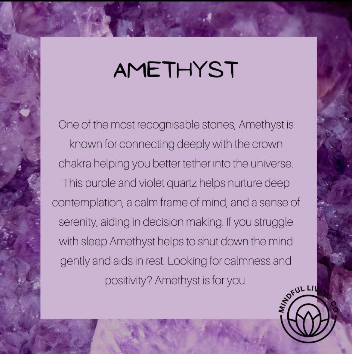 Crystal Clear - Crystal Infusion Bottle - Amethyst