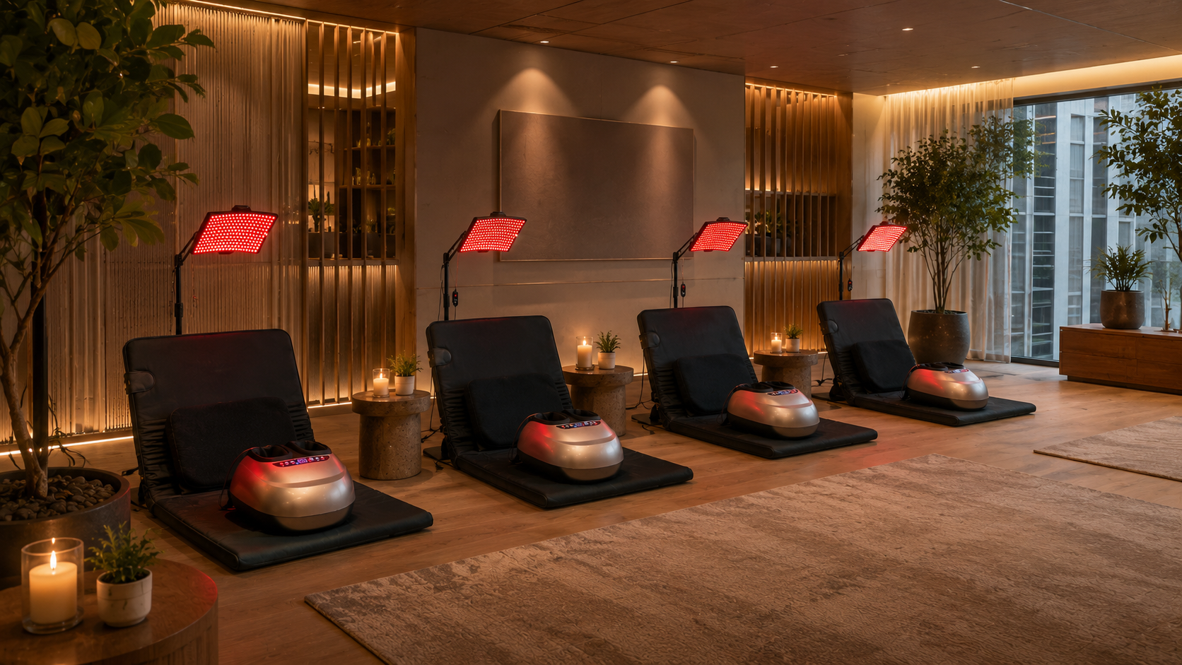 A permanent Grounding Lounge installed inside a corporate office.