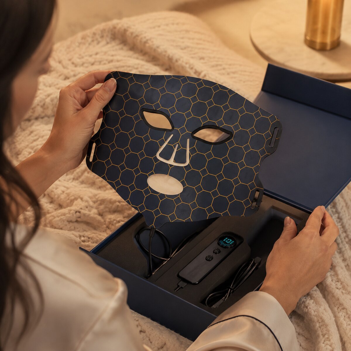 Unboxing the LED FLEX Mask at home