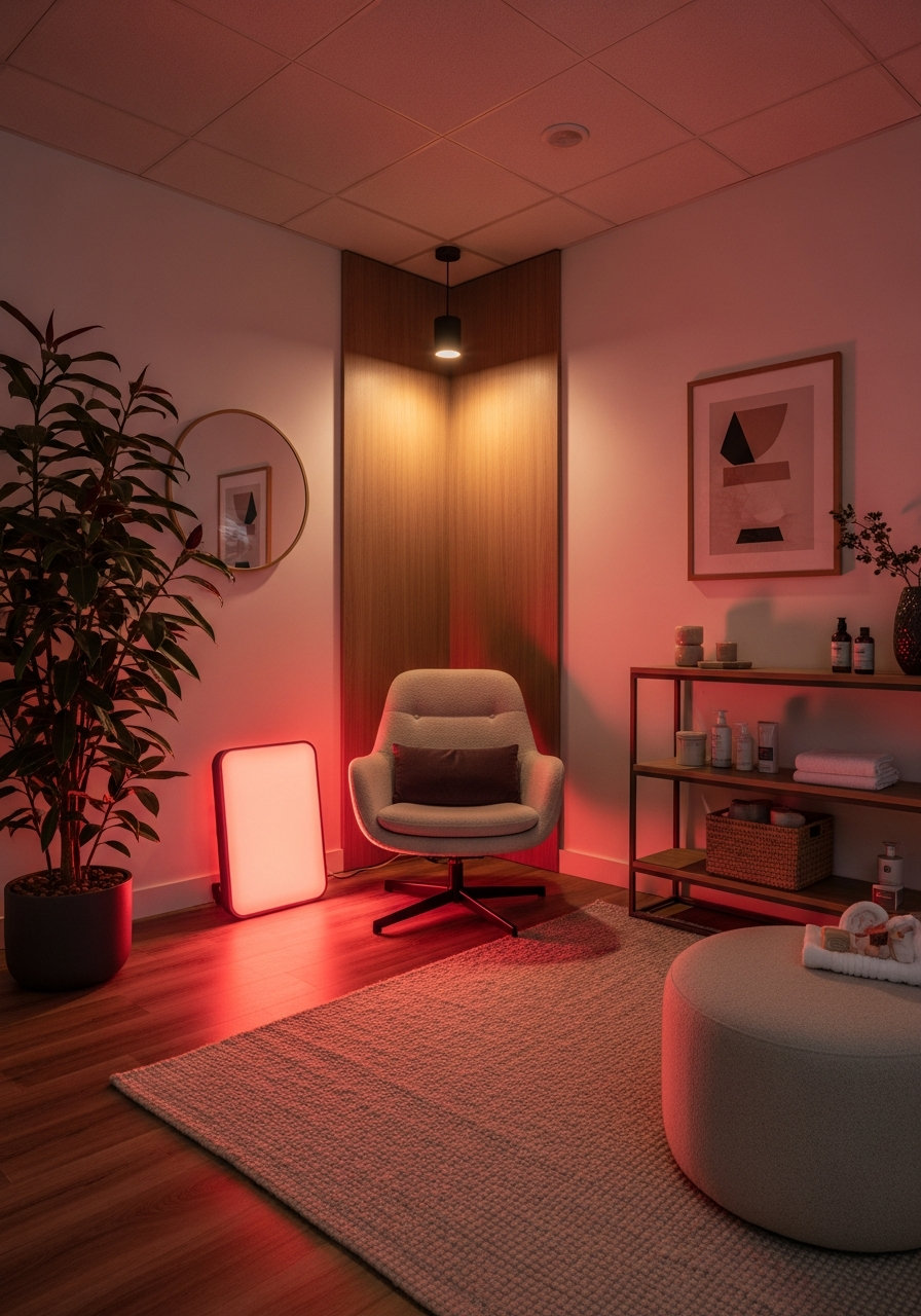 A custom-designed wellness room